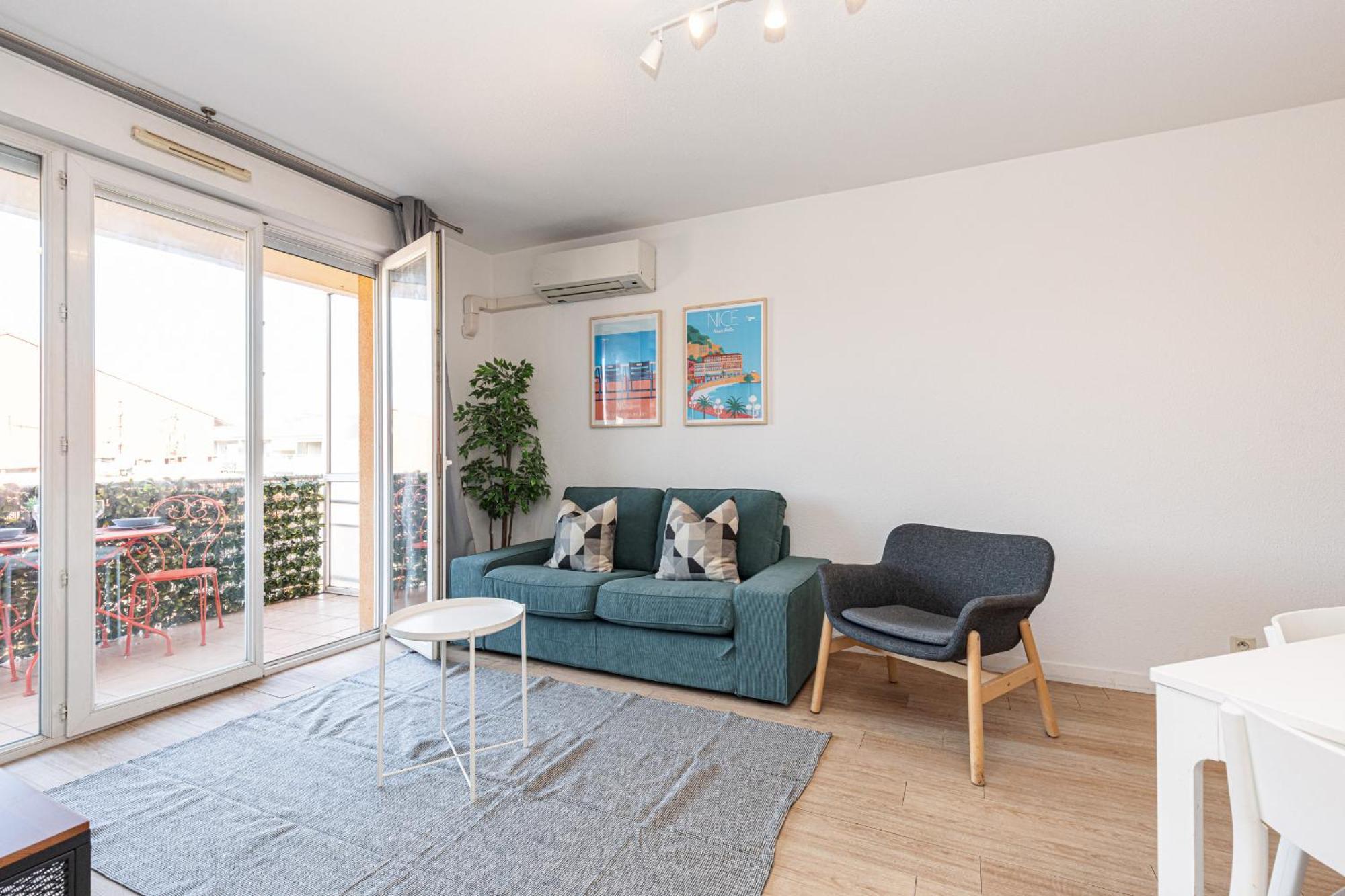 尼斯68 Arson - Appt 2 Pieces Dernier Etage - Terrasse - Parking公寓 外观 照片
